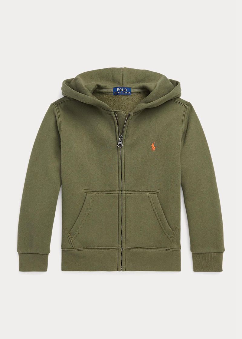 ラルフ ローレン パーカー ボーイ オリーブ 1.5-6 年 フリース Full-zip DFLTN2986